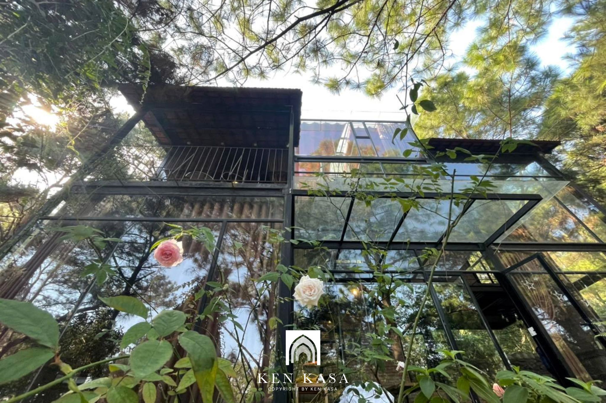 mẫu thiết kế phòng homestay nhỏ nhà kính